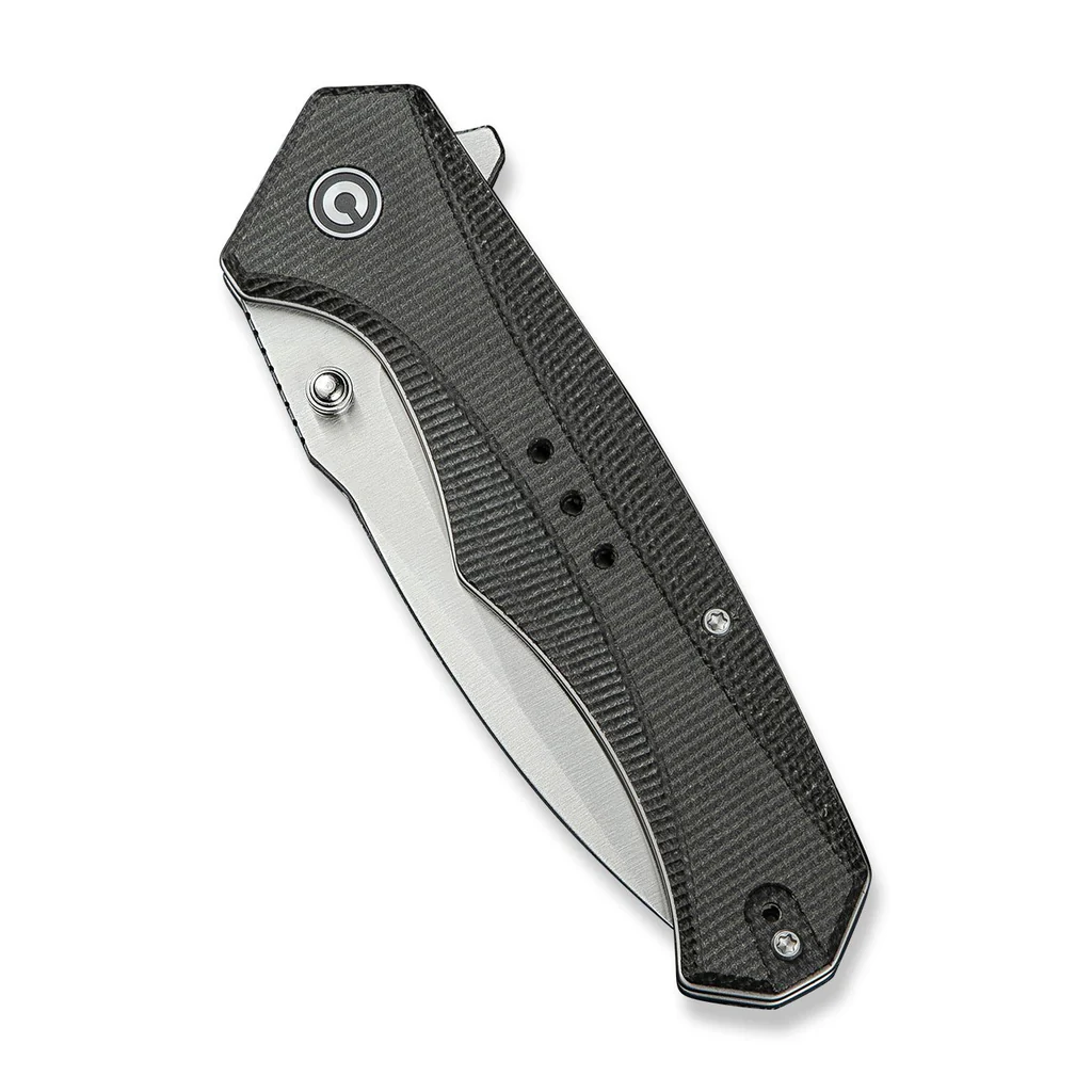 CIVIVI Photonix Pocket Knife, Folding Knife with 3.7" 14C28N Blade Micarta Handle with Pocket Clip for Men Women, Camping Hiking Fishing Knife C23081B-3, Dark Green