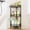 Black, variant on Standing Corner Shower Caddy - 3 Tier Shower Organizer Corner with Soap Holder and 4 Hooks, Rustproof Bathroom Storage Shelves with Adhesives, Black