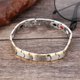 thumbnail image 2 of Pulsera De Titanio Para Hombre, Pulseras Duraderas Para Hombre, Estable Altamente Sensible Para Aniversario Para Cumpleaños Amonsee Titanium Steel Bracelet, 2 of 8