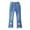 Pink, variant on Timegard Baby Clothes 2-13Years Kids Girls Flared Jeans Cute Stretch Solid Color Ruffle Denim Pants
