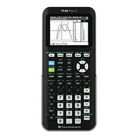 Texas Instruments TI-84 Plus CE Graphing Calculator, Lightweight Design, Black