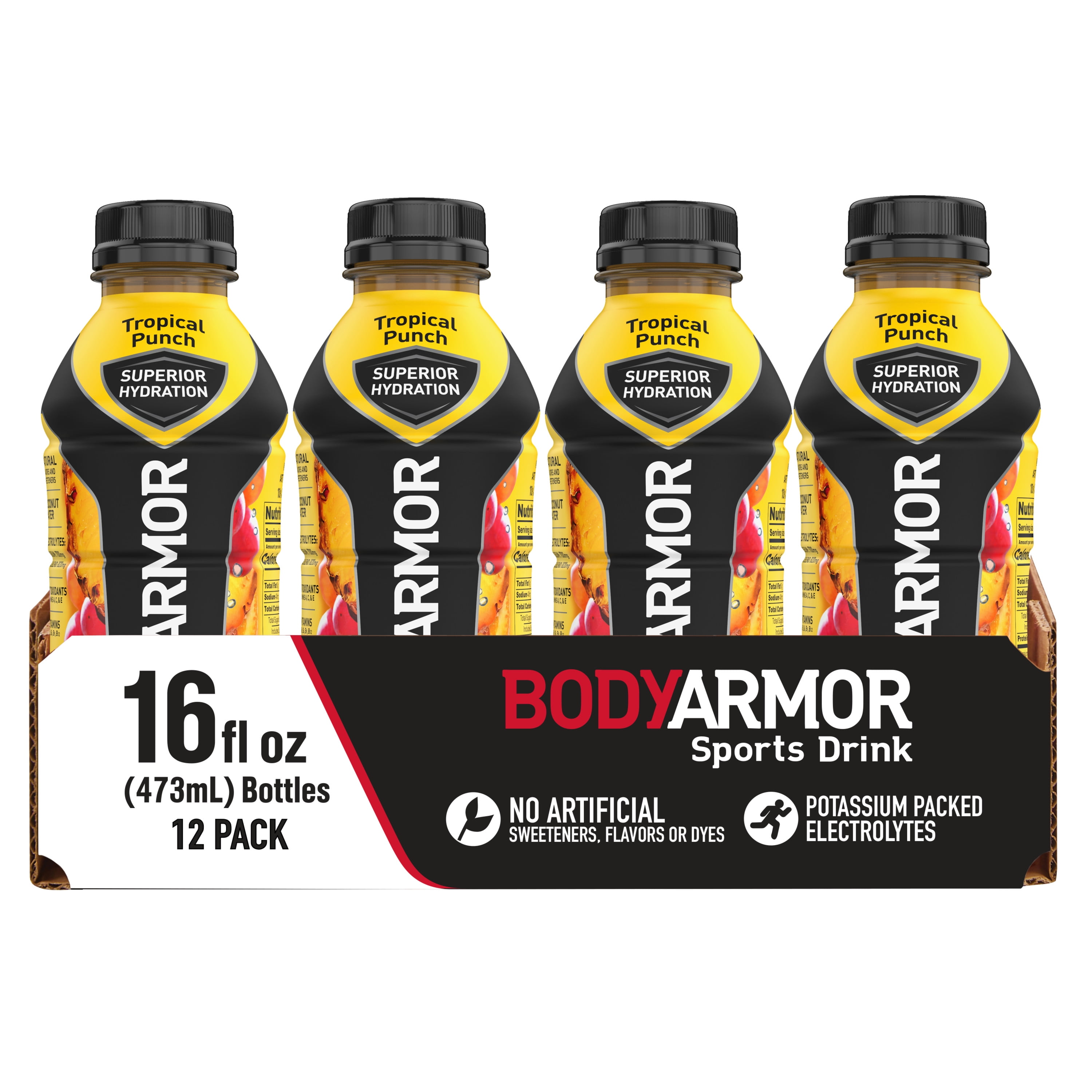 BODYARMOR Sports Drink,Tropical Punch, 16 Fl. Oz., 12 count Walmart