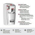 thumbnail image 2 of Rubbermaid 1793531 Microburst 3000 LCD Distributeur Noir - Pack de 6, 2 of 5
