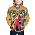 thumbnail image 3 of Power Rangers Youth Active Sweatshirt Printing Casual Pullover Hoodies Winter Fall Clothes Outerwear Large, 3 of 7