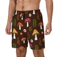 thumbnail image 2 of Balery Woodland Mushroom Mens Swim Trunks Swim Shorts for Men Quick Dry Inseam Beach Shorts with Compression Liner Pocket-3X-Large, 2 of 9