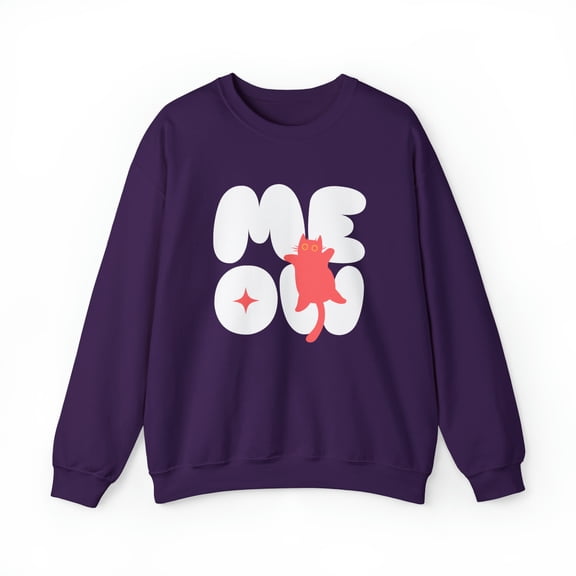 Meow Cat Unisex Heavy Blend™ Crewneck Sweatshirt
