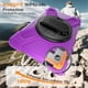 thumbnail image 3 of Funda para Samsung Galaxy Tab A9, Funda Protectora de Silicona Anti-caída + Capa de PC con Asa, Soporte, Correa para el Hombro, Funda Protectora Resistente a Golpes y Tres Pruebas para Tablet, Morado, 3 of 10