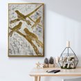 thumbnail image 5 of Four Calling Birds - Gold Leaf Holiday - Framed Gallery Wrapped Holiday Canvas - 25 x 37 - Gold Frame, 5 of 8