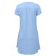 thumbnail image 4 of Sexy Vestidos Cortos de Verano para las Mujeres 2025 Moda Suelta de Ocio Vestido de Manga Corta con Cuello en V, Vestido Casual de Rodilla, 4 of 6