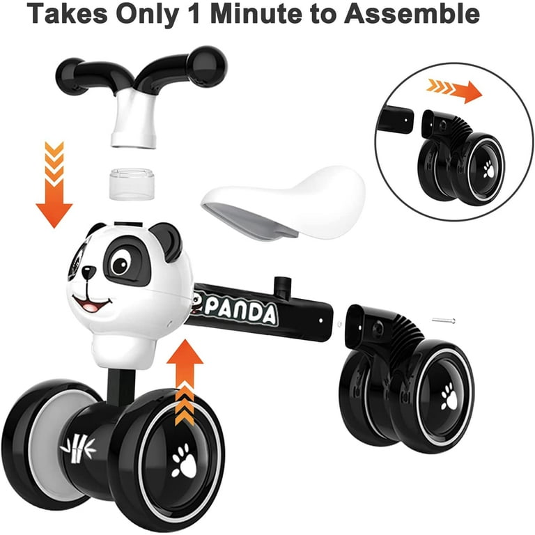 YGJT Baby Balance Bike for 1 Year Old Boy and Girl Indoor Non