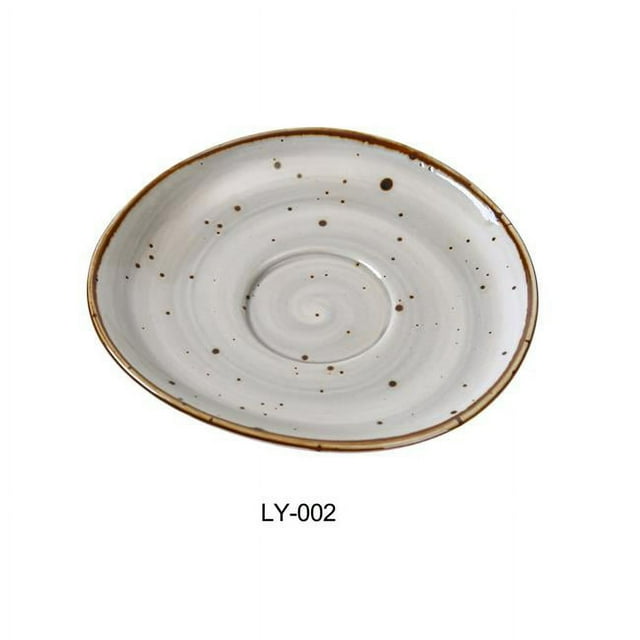 Yanco LY-002 Lyon 6.5 Po. Soucoupe, Glaçure Réactive - Lot de 36
