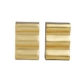 thumbnail image 6 of DecMode 4" Wave Inspired Gold Aluminum Bookends (Set of 2), 6 of 8