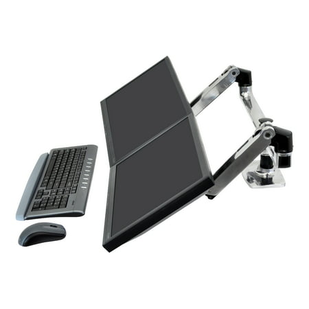 Ergotron LX Dual Side-by-Side Arm - Mounting kit (desk clamp mount ...