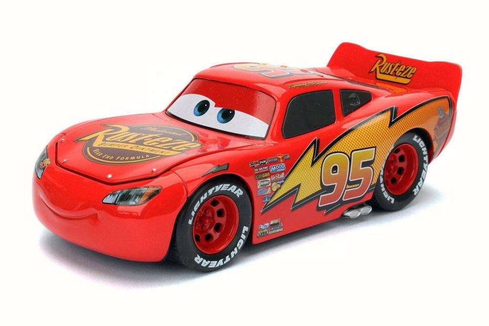 Sky Blue Disney Pixar CARSDINOCO Lightning McQueen Jada 98100-1/24 Scale Diecast Model Toy Car ModelToyCars