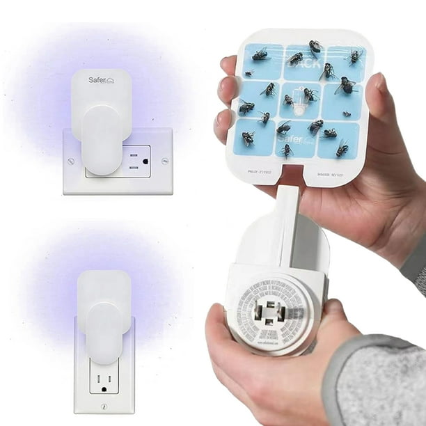 Trampa para Insectos Voladores Antimosquitos Enchufable Duradera Interiores Y Oficina