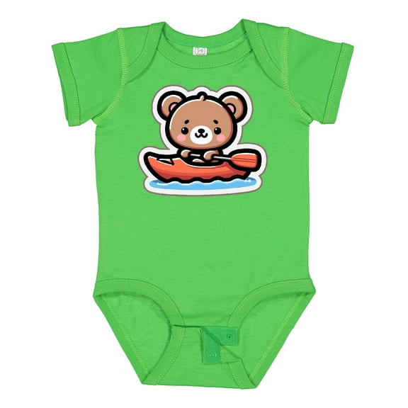 Inktastic Kayaking Future Kayaker Bear Boys or Girls Baby Bodysuit