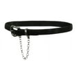 thumbnail image 2 of DKNY | Chain Swag Leather Belt | Black | Size 34, 2 of 3