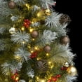 thumbnail image 2 of vidaXL Artificial Hinged Christmas Tree 150 LEDs & Ball Set 59.1", 2 of 7