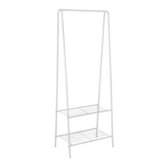 Rack Organizador Perchero de Ropa AGBOX Color Blanco Práctico y Elegante