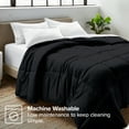 thumbnail image 2 of Bare Home Ultra-Soft Comforter Duvet Insert - Goose Down Alternative - Full, Black, 2 of 7