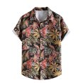 thumbnail image 1 of Birdeem Chemise Homme Imprimé Hawaïen Col à Revers Chemise Décontractée de Plage Haut Blouse, 1 of 7