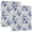 Blue Floral Ditsy Flower, variant on Dailycode Purple Blue Galaxy Marble Hardcover 3 Ring Binder 1.5 Inch Ring Decorative Binder Organizer for Home School Office