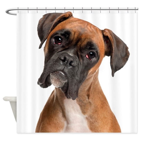 CafePress - Boxer - Unique Fabric Shower Curtain 70" x 72"
