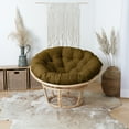 thumbnail image 5 of Sorra Home  Indoor Suede Round Papasan Cushion 48 in x 48 in x 4 in - Sand, 5 of 5