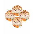 thumbnail image 7 of 15 Inch Round Placemats Set of 4, Fall Orange Pumpkins Non Slip Heat Insulation PP Table Mats, Autumn Farmhouse Maple Leaves Washable Place Mats for Kitchen Dining Party Table Decor, 7 of 7