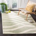 thumbnail image 3 of Safavieh Adirondack Collection ADR125X Modern Wave Distressed Non-Shedding Stain Resistant Living Room Bedroom Area Rug, 9' x 12', Sage / Cream, 3 of 4