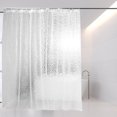 thumbnail image 1 of Cortinas de ducha antibacterianas de 180x200cm con 12 ganchos Cortina de ducha de cubo de agua impermeable para la bañera de baño, 1 of 9