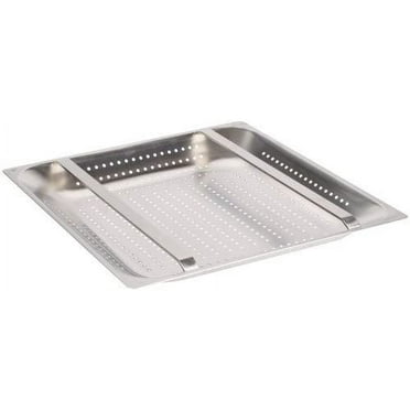 Stainless Steel Strainer - Fits All Standard 20"x20" Sinks, 2-1/4"D