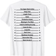 thumbnail image 1 of Track Your Long Natural Hair - Length Check Hair Backprint T-Shirt - Black - S, 1 of 2
