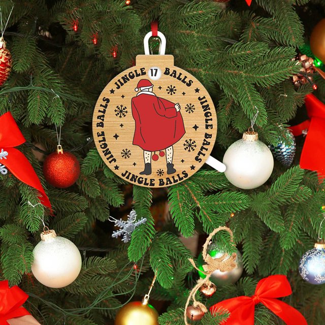 Puntoco Adornos de cuenta regresiva para Navidad, mini adornos de madera para colgar en el árbol de Navidad, decoración de Adviento para cuenta regresiva para Navidad, amigos y familiares