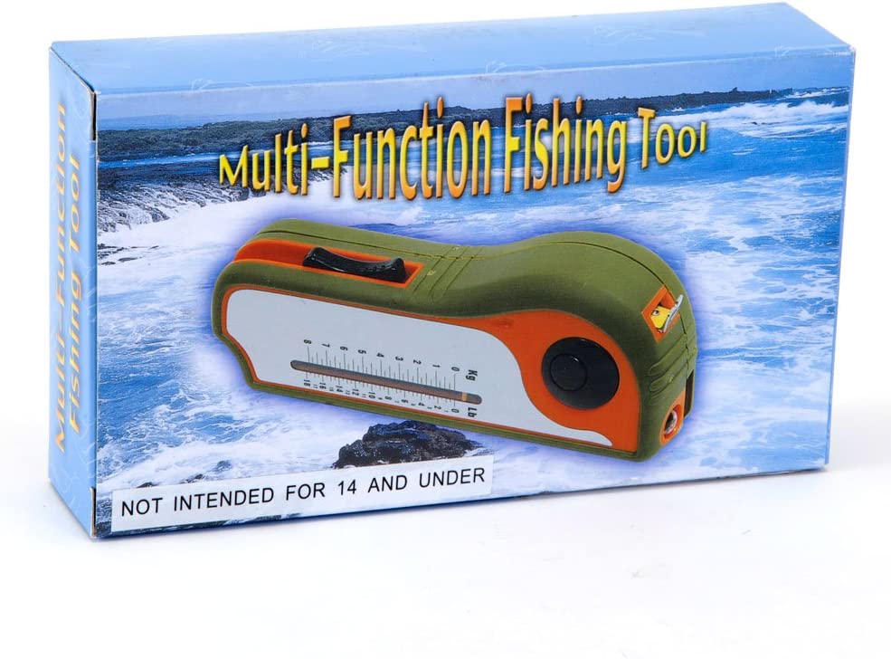 Bits & Pieces Deluxe 8-in-1 Fishing Tool – Scale, Knife & LED Light
