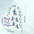 thumbnail image 3 of Blessed to be Called Grandma" Acrylic Plaque with Blue Purple Gemstones Elegant Butterfly Design Perfect Gift for Grandmothers from Grands Ideal Mother's Day Home Decor Grandma Gifts, 3 of 7