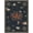 Navy Blue Rust, Pattern 1, variant on ODIKA 2'x3' Washable Accent Rug Pet Friendly, Bedside Mat Cartoon Pirate Octopus Vintage Abstract Nautical Map Motifs Compass for Bedroom, Nursery, RV