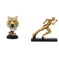 thumbnail image 1 of Escultura Abstracta Moderna De Cabeza De Tigre Para Corredor, Para Sala De Estar, Entrada, Mesa, Estantería, Pasillo, Decoración Del Hogar, Manualidades., 1 of 8