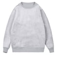 thumbnail image 5 of Wrtxtat Mens Fuzzy Sherpa Sweatshirts Winter Thick Warm Fleece Lined Long Sleeve Crewneck Pullover Tops Heavyweight Loungwear Underwear Shirts with Pockets Z02-Silver XXXL, 5 of 9