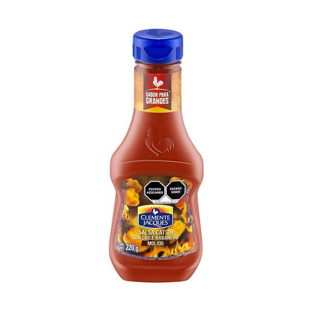 Salsa catsup Clemente Jacques con chile habanero molido 220 g