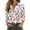 Purple, variant on WTOBBY Floral Design Women's Button Down Long Sleeve Shirt, Classic Collar Casual Top, Comfortable Blouse for Work and Weekend, Seasonal Transition Piece,Beige L