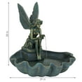 thumbnail image 4 of Sunnydaze Fairy Shell Bronze Fiberglass Outdoor Water Fountain, 4 of 14
