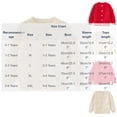 thumbnail image 3 of Busydd Girls Knit Cardigan Sweater 0-6 Years Trendy Comfy Button Down Round Neck Cardigans Casual Long Sleeve Open Front Outerwear 2-3 Years, 3 of 9