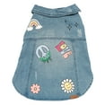 thumbnail image 2 of Justice Pet Denim Printed Dog Jacket, XL, 2 of 7
