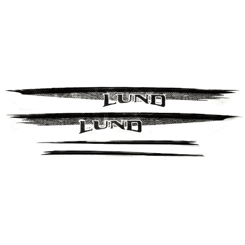 Lund Boat Decal 2210732 | Bass Pro-V Black Gray (Set of 4)
