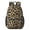 Black and Beige, variant on Blue and Blue Leopard Print 17" School Backpacks for Teens,Waterproof Oxford Fabric,S-Shape Padded Straps for School,Travel,Hiking,Camping