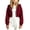 Wine-tACF, variant on Vdoaml Girls Cropped Zip Up Hoodie Jacket Kids Long Sleeve Loose Fit Casual Hooded Sweatshirt Outerwear 9-10 Years Pink