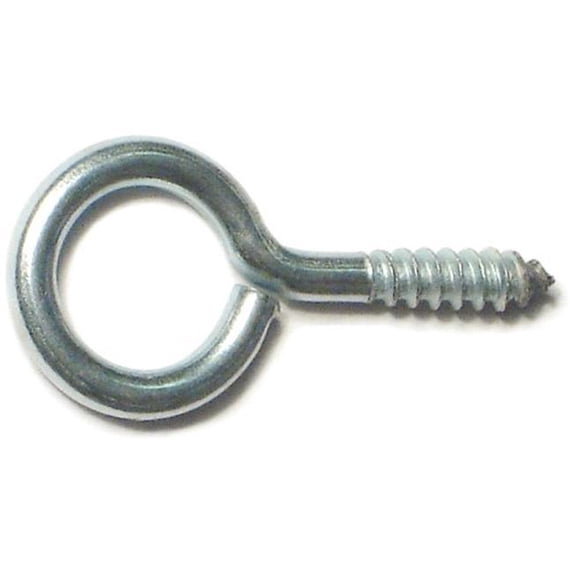 Midwest Fastener 51002 No.12 x 10.18 Large Screw Eyes, Zinc - 100 Piece