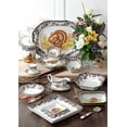 thumbnail image 3 of Spode Woodland Turkey Square Chip & Dip, 3 of 5
