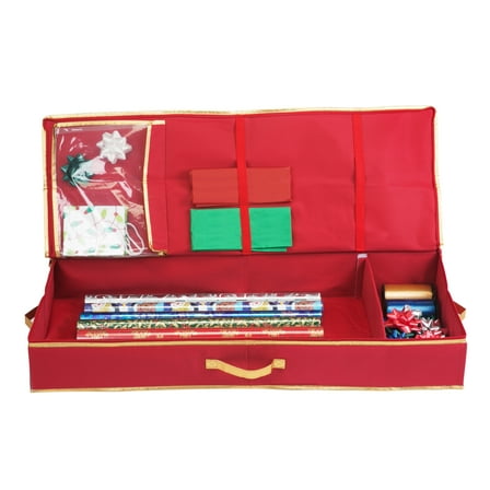 Simplify Christmas Holiday Gift Wrap Box Organizer in Red